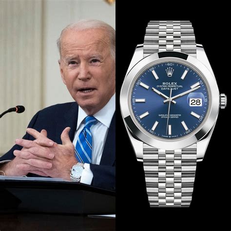 watch Biden wear a datejust